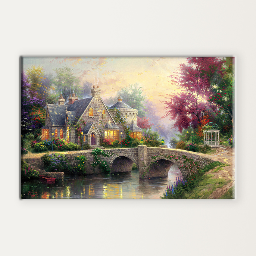 Houses Reflected By Thomas Kinkade MUR Gallery   Houses Reflected   By Thomas Kinkade 